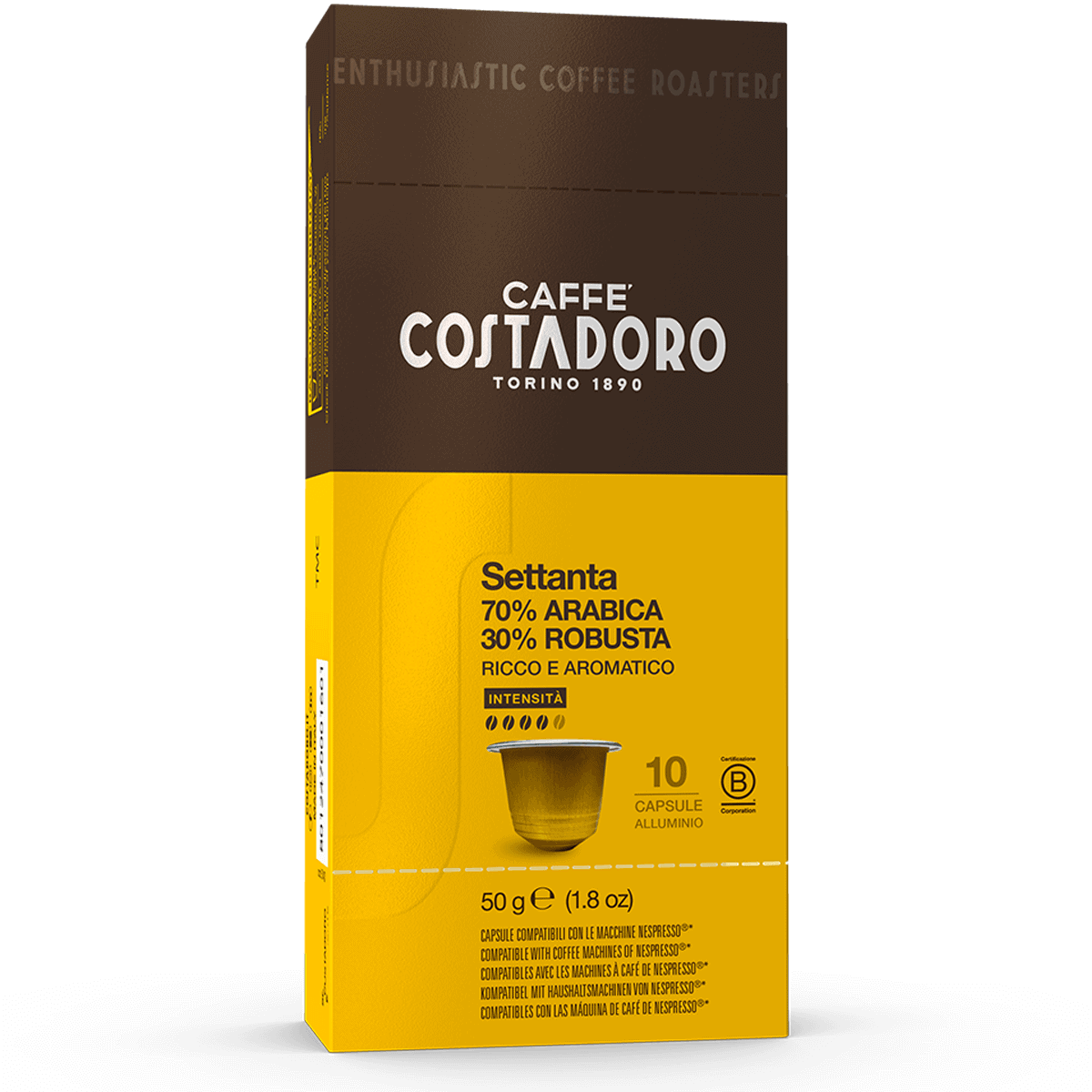 Capsule compatibili Nespresso®* Costadoro Settanta
