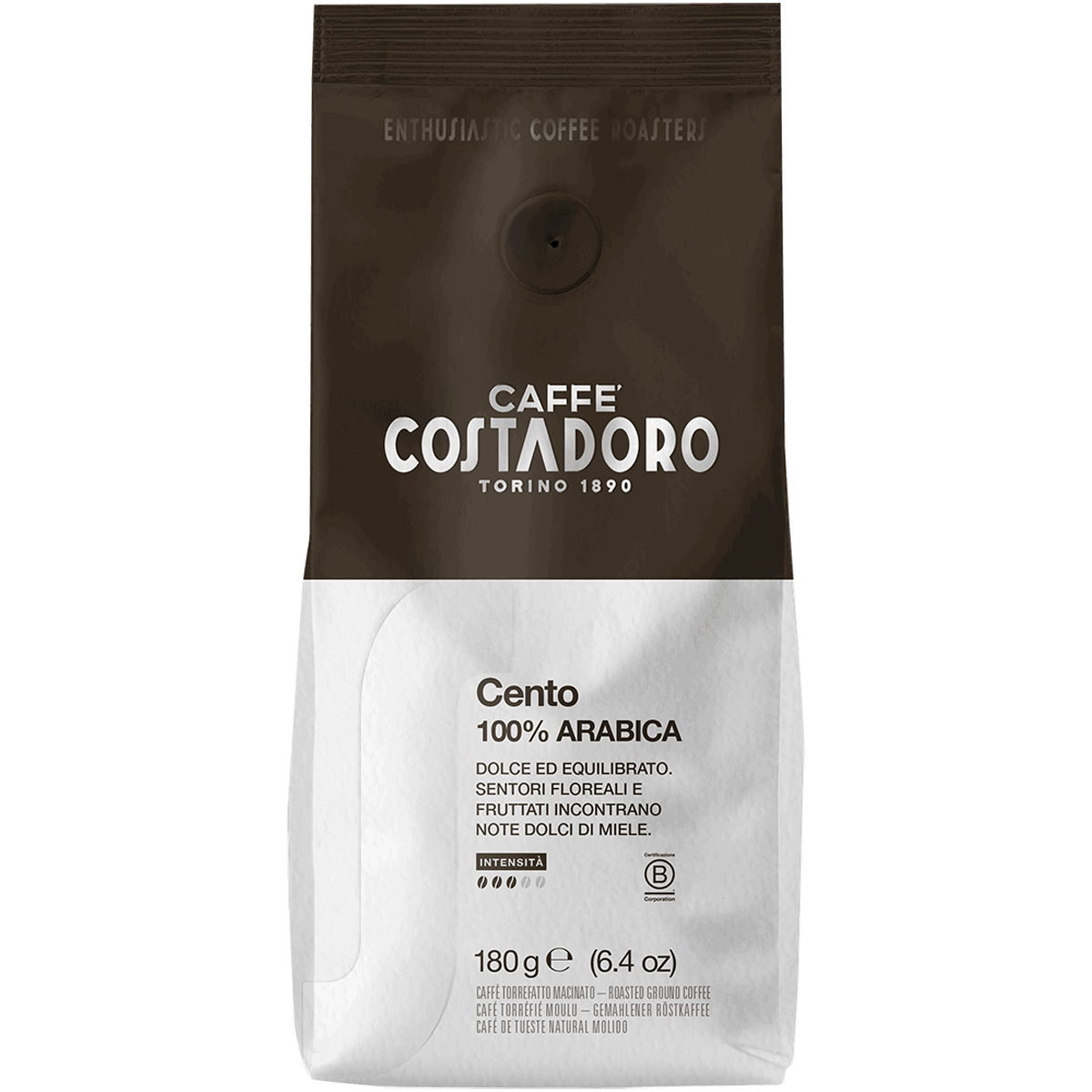 Caffè macinato per moka Costadoro Cento 180g