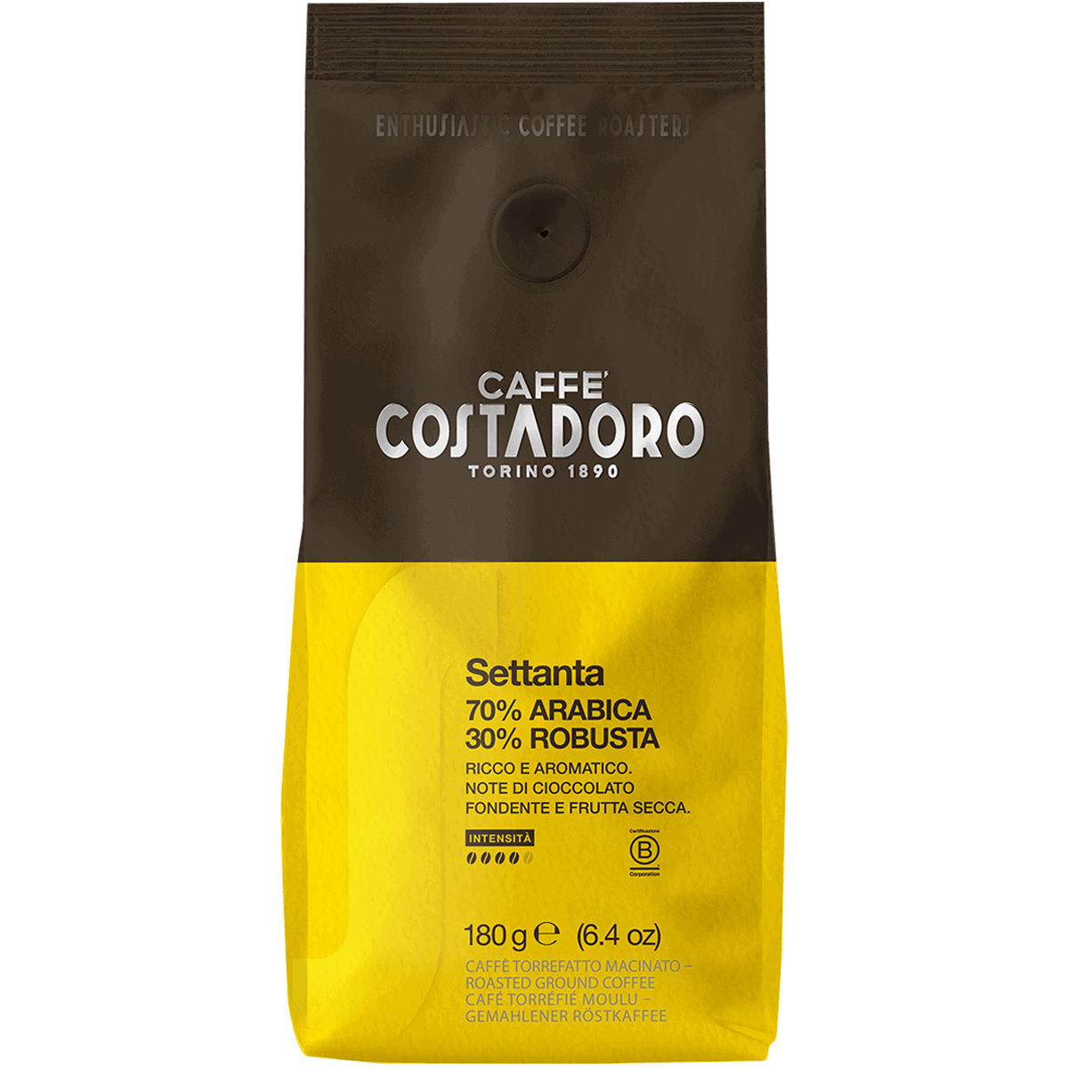 Caffè macinato per moka Costadoro Settanta 180g