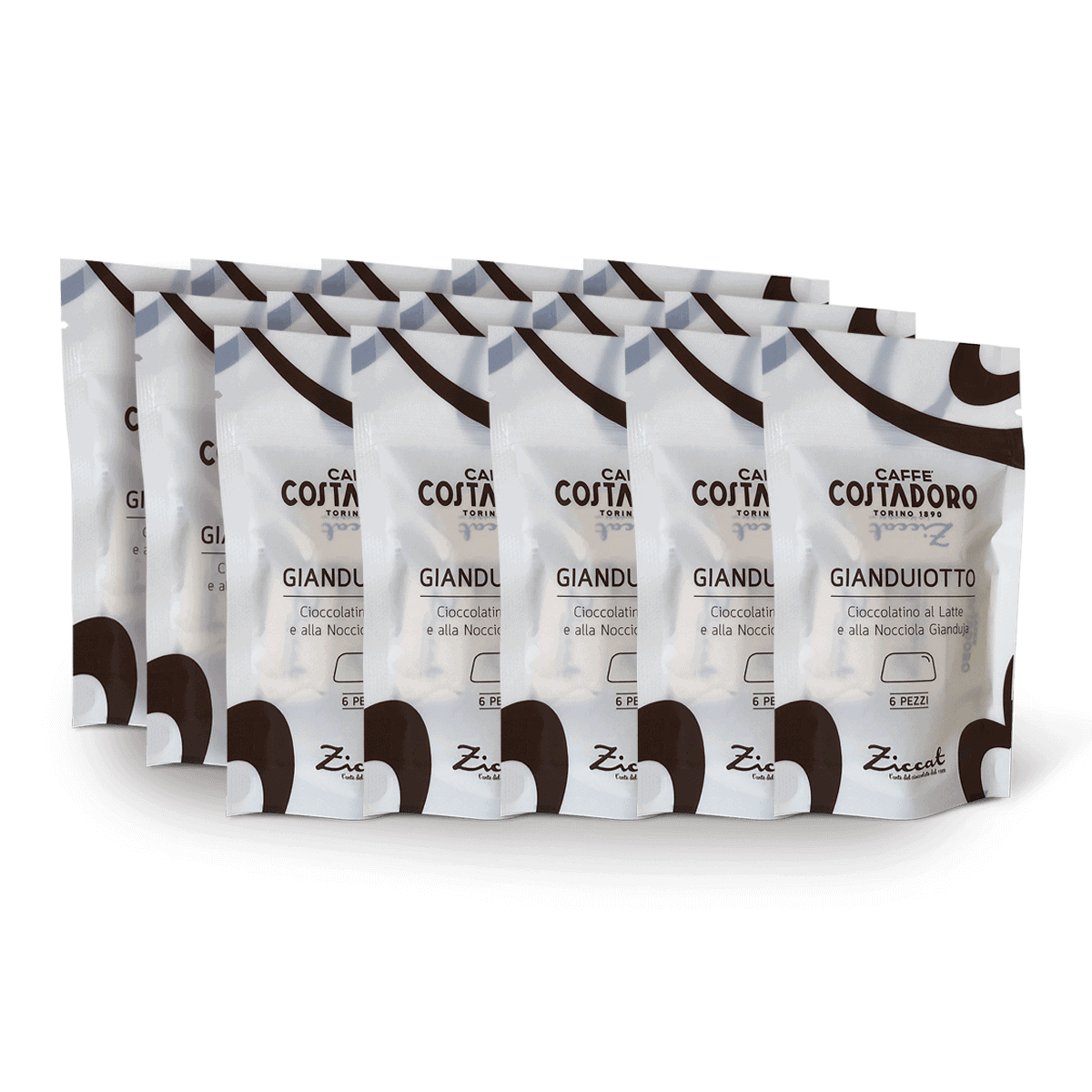 Gianduiotti Ziccat: 15 sacchetti da 6 gianduiotti