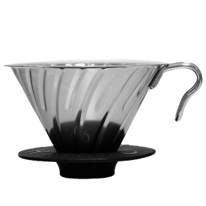 Hario Coffee Dripper V60 metal silver